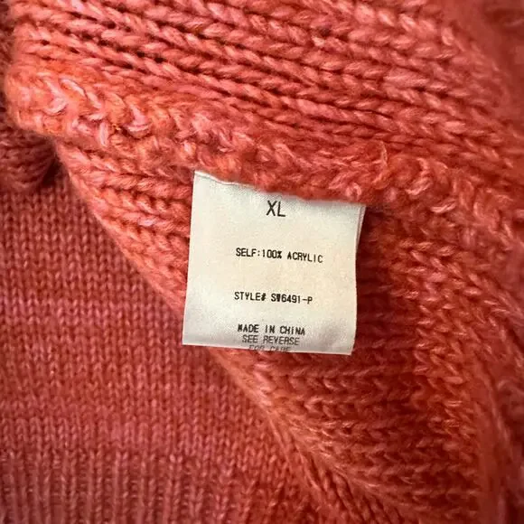 Piper & Scoot, The Memphis Textured Sweater, Rust, XL - Picture 10 of 10